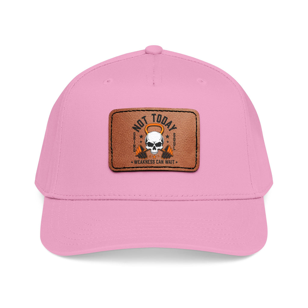 Not Today Leather Patch Baseball Cap Hats