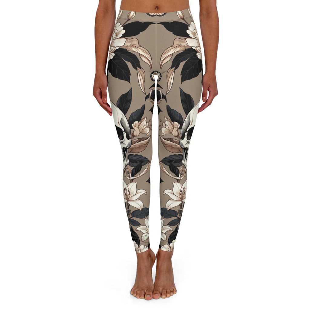 Memento Mori Leggings Black stitching Leggings