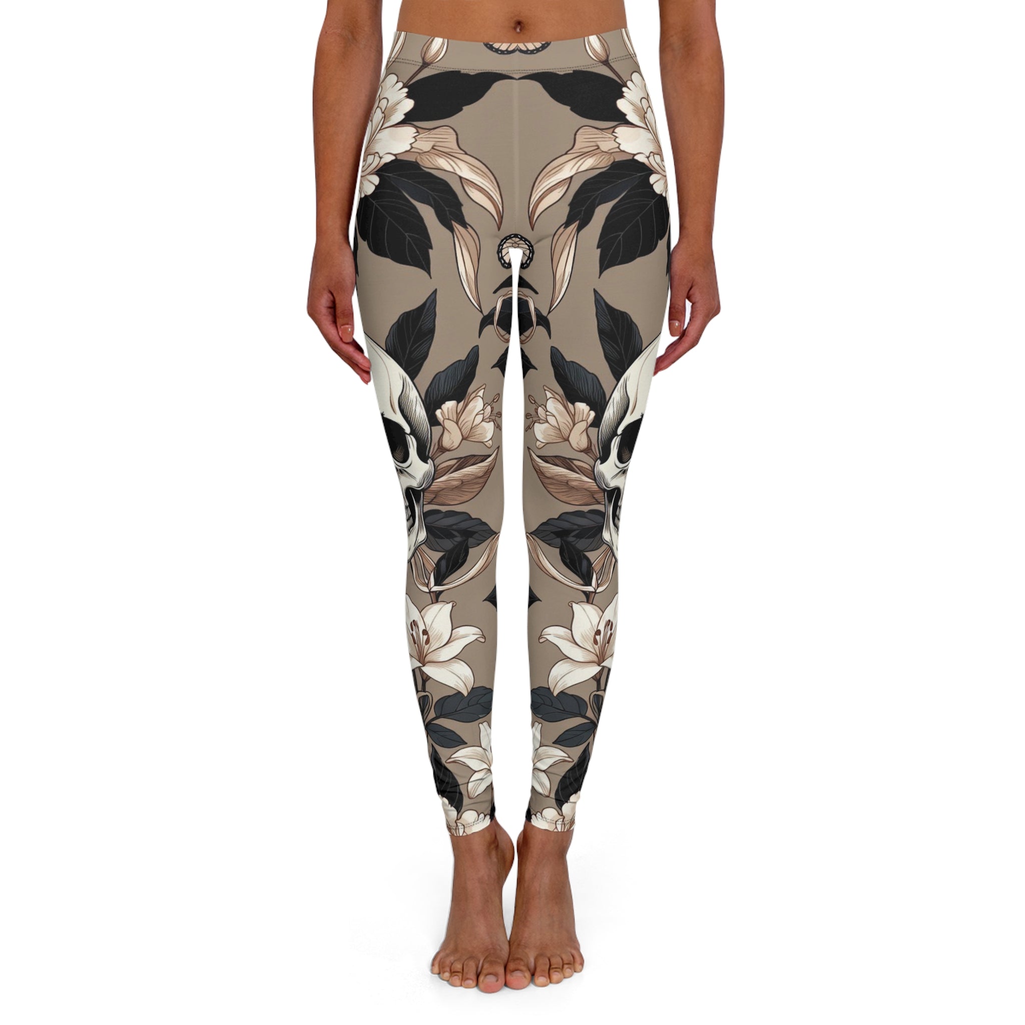 Memento Mori Leggings Black stitching Leggings
