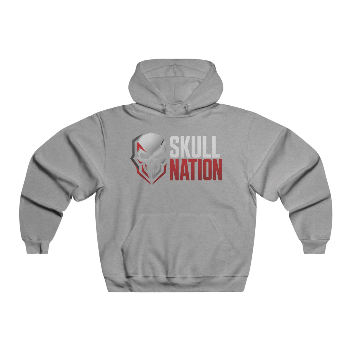 Skull Nation Men's Heavyweight Hoodie Athletic Heather Hoodie