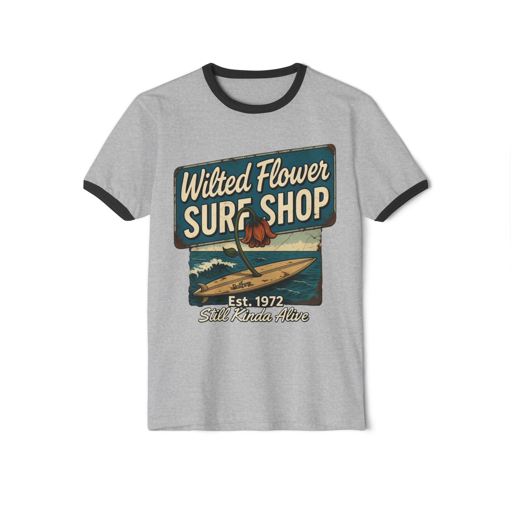 Wilted Flower Surf Shop Vintage Ringer Tee