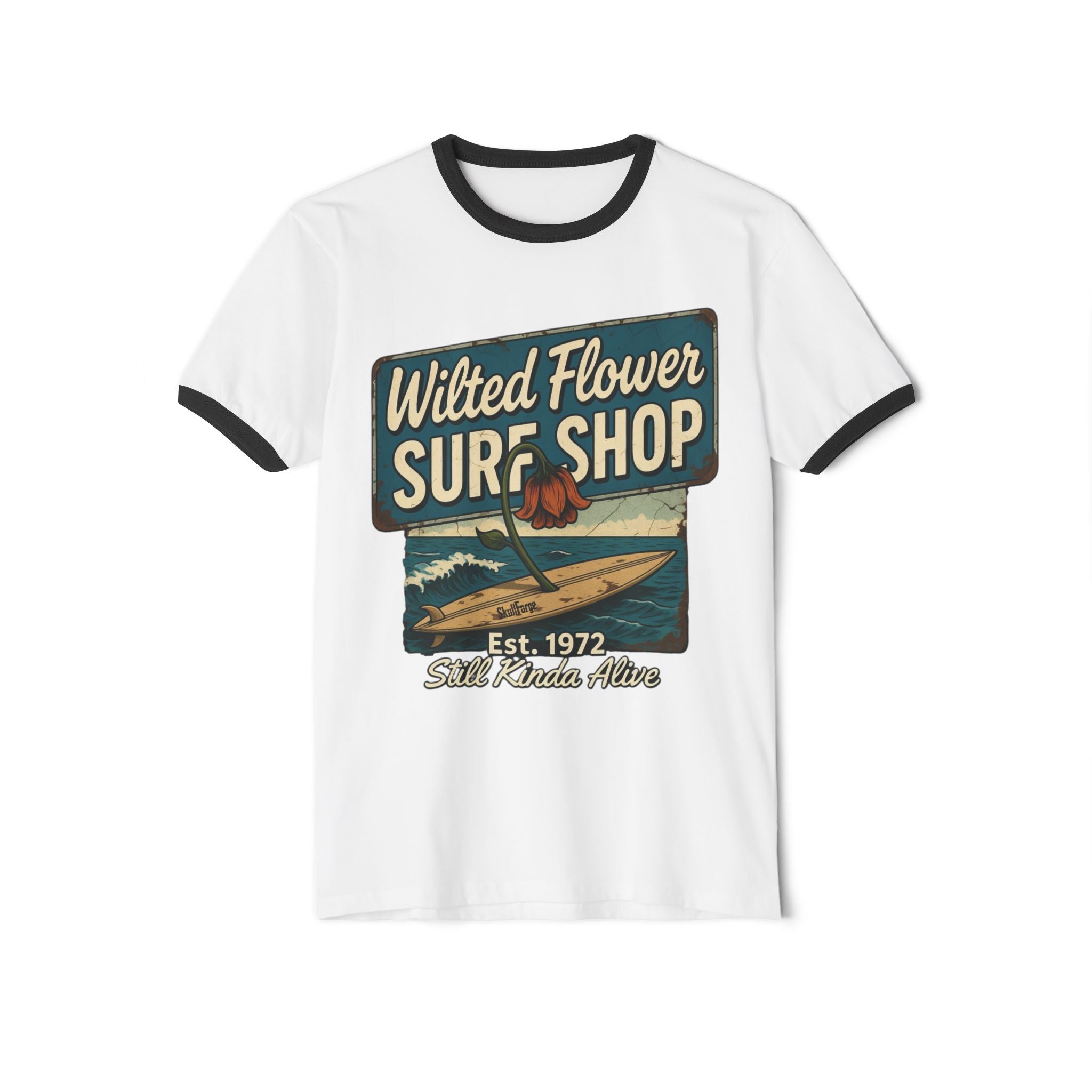 Wilted Flower Surf Shop Vintage Ringer Tee
