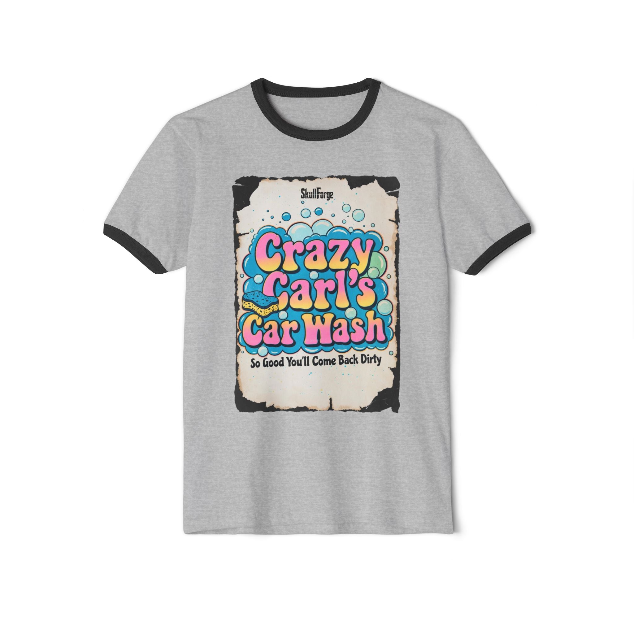 Crazy Carl's Car Wash Vintage Ringer Tee