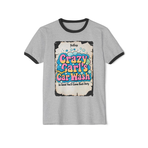 Crazy Carl's Car Wash Vintage Ringer Tee