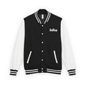 Fearless Heavyweight Letterman Jacket Jet Black Arctic White Letterman Jacket