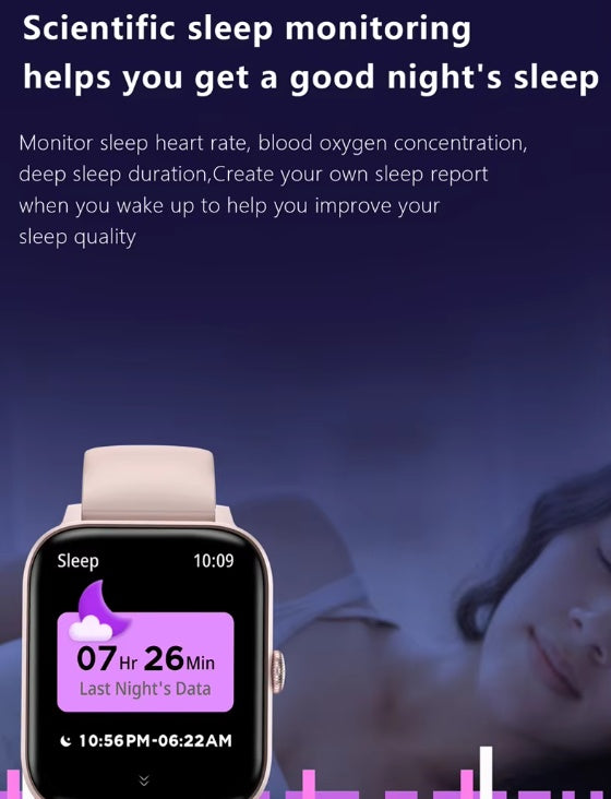 Men & Women's 1.83-inch Bluetooth Fitness Tracker and Smartwatch Fitness Tracker