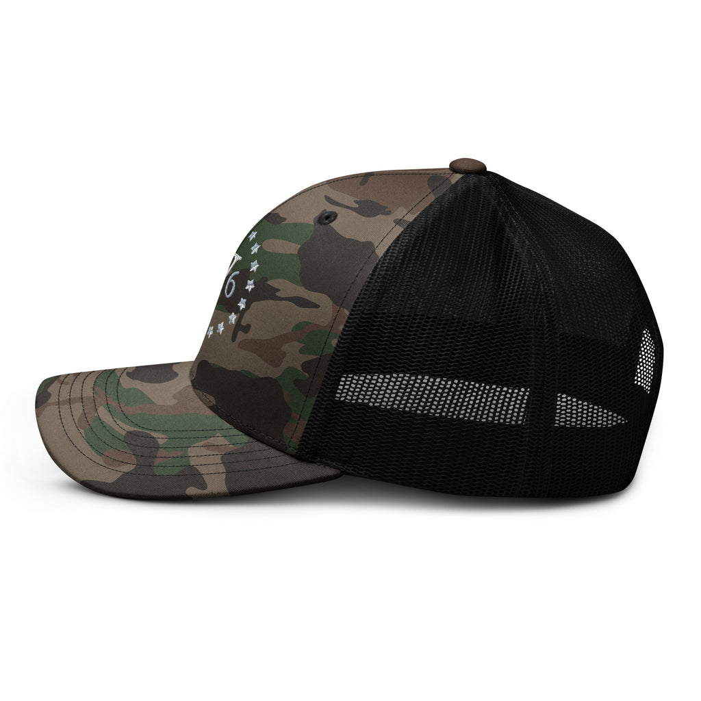 American Viking '76 Camouflage trucker hat Trucker Hats