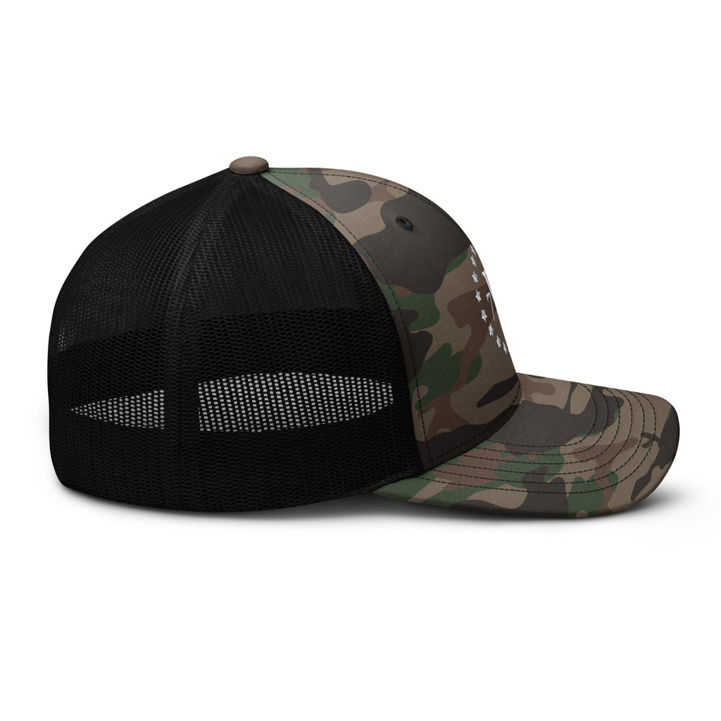 American Viking '76 Camouflage trucker hat Trucker Hats