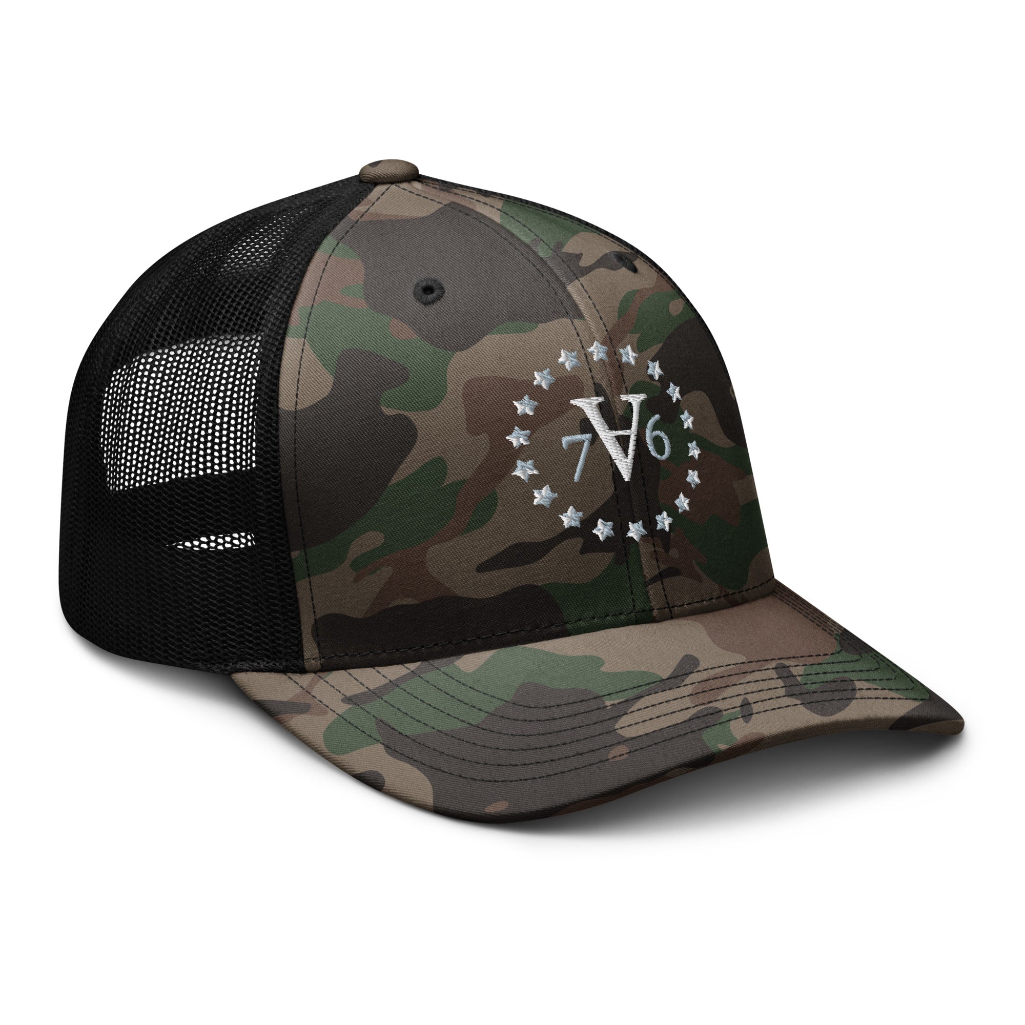 American Viking '76 Camouflage trucker hat Trucker Hats