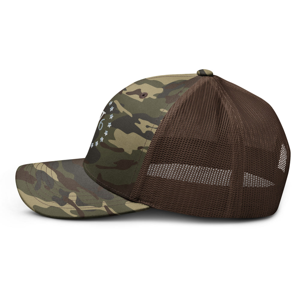American Viking '76 Camouflage trucker hat Trucker Hats