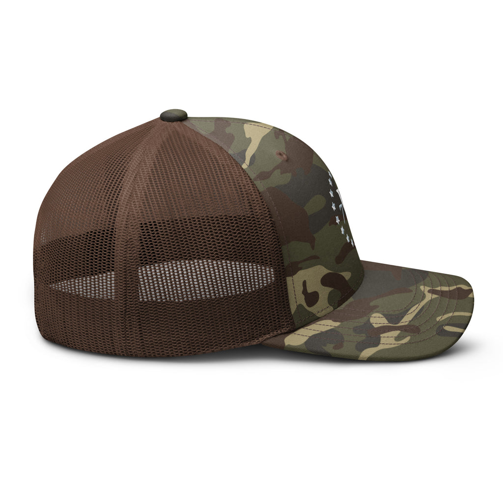 American Viking '76 Camouflage trucker hat Trucker Hats