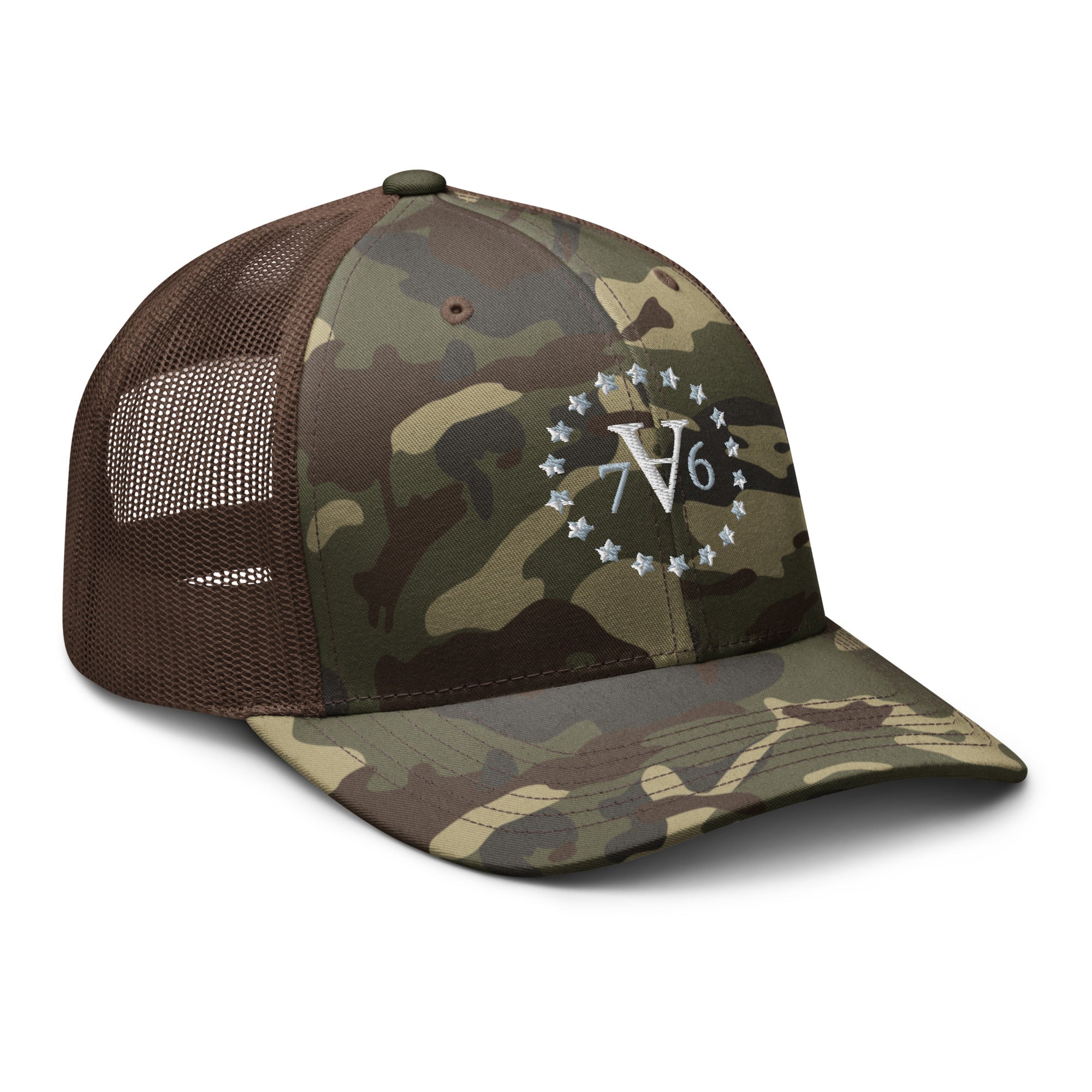 American Viking '76 Camouflage trucker hat Trucker Hats