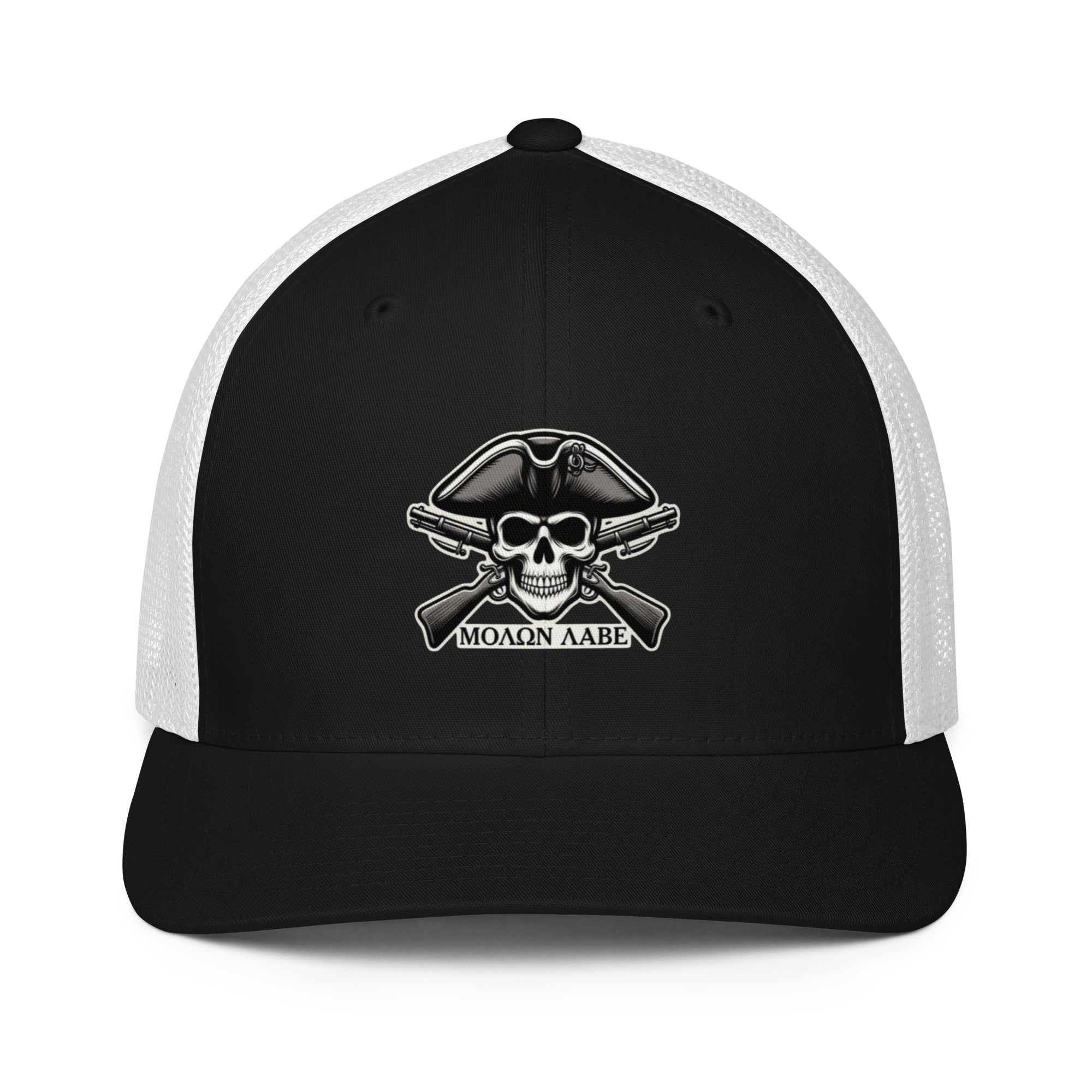 ΜΟΛΩΝ ΛΑΒΕ "Come and Take Them" Closed-back trucker cap Black White Trucker Hats
