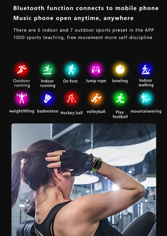 Men & Women's 1.83-inch Bluetooth Fitness Tracker and Smartwatch Fitness Tracker