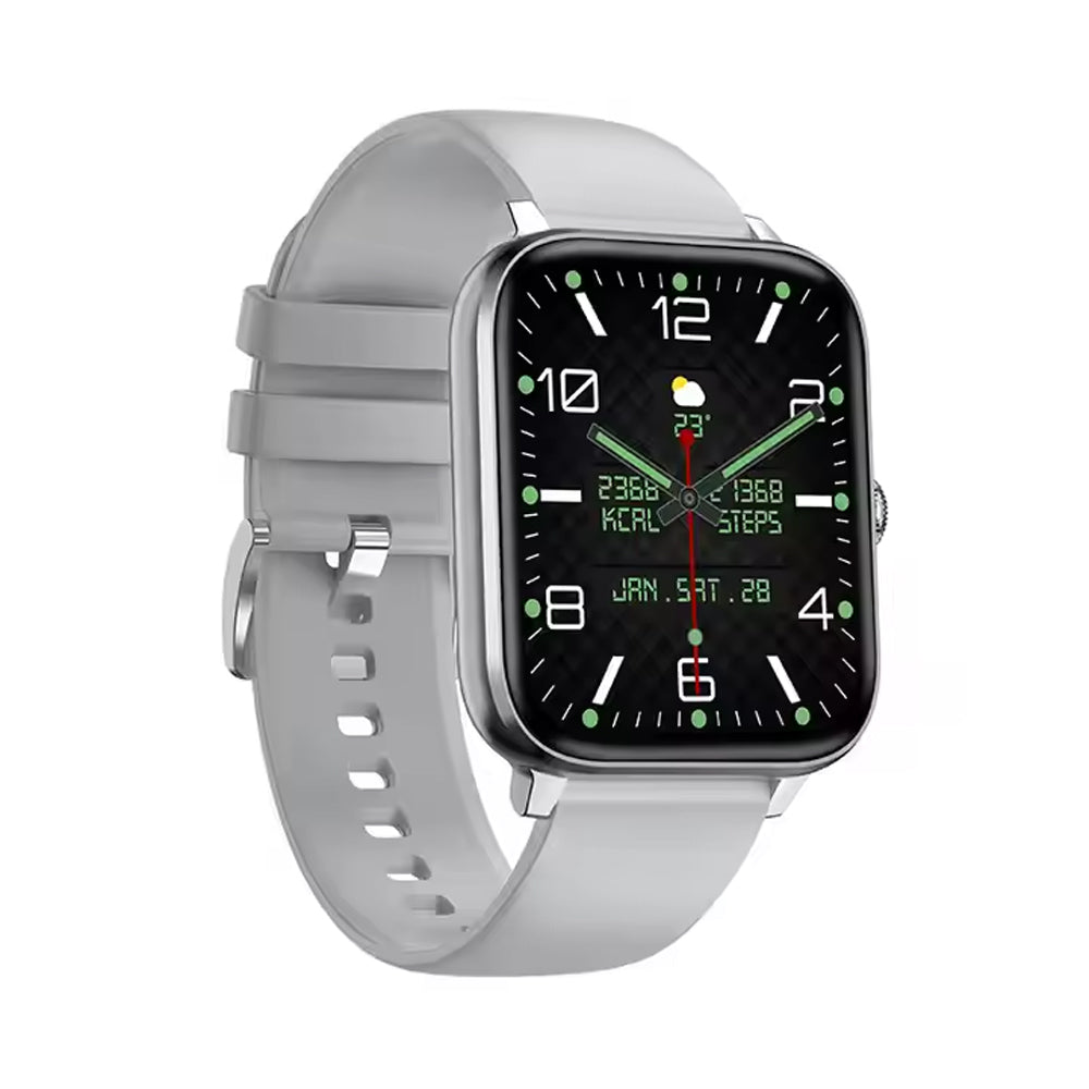 Men & Women's 1.83-inch Bluetooth Fitness Tracker and Smartwatch Silvery Fitness Tracker