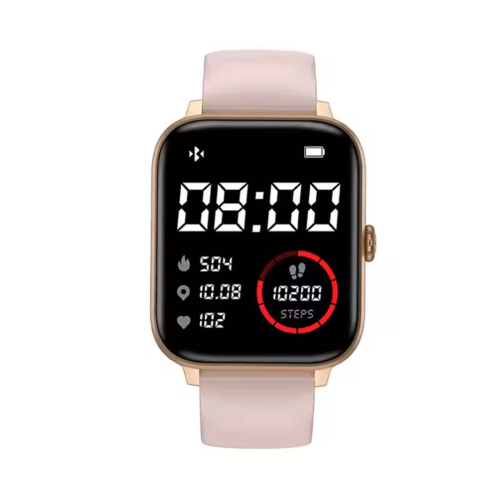 Men & Women's 1.83-inch Bluetooth Fitness Tracker and Smartwatch Pink Fitness Tracker