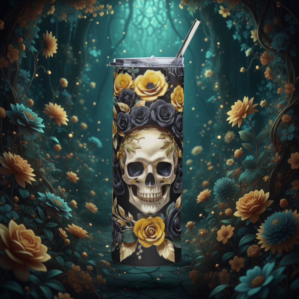 Eternal Bloom Stainless Steel Tumbler DRINKWARE