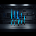 Kitchen Knife Set Kit & Black Magnetic Rack & sharpener Kitchen knives