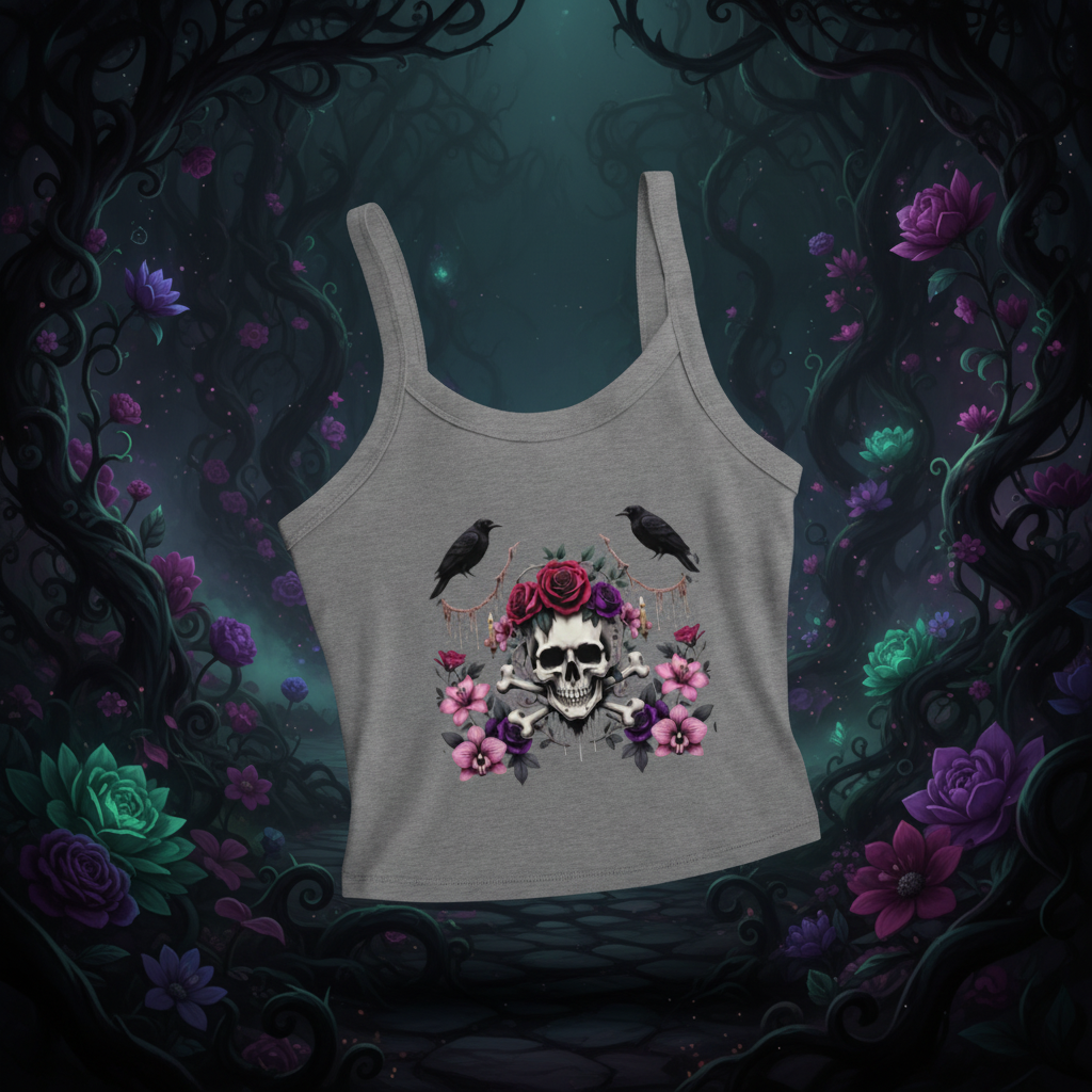 Garden of the Skull Women’s micro-rib tank top T-SHIRT
