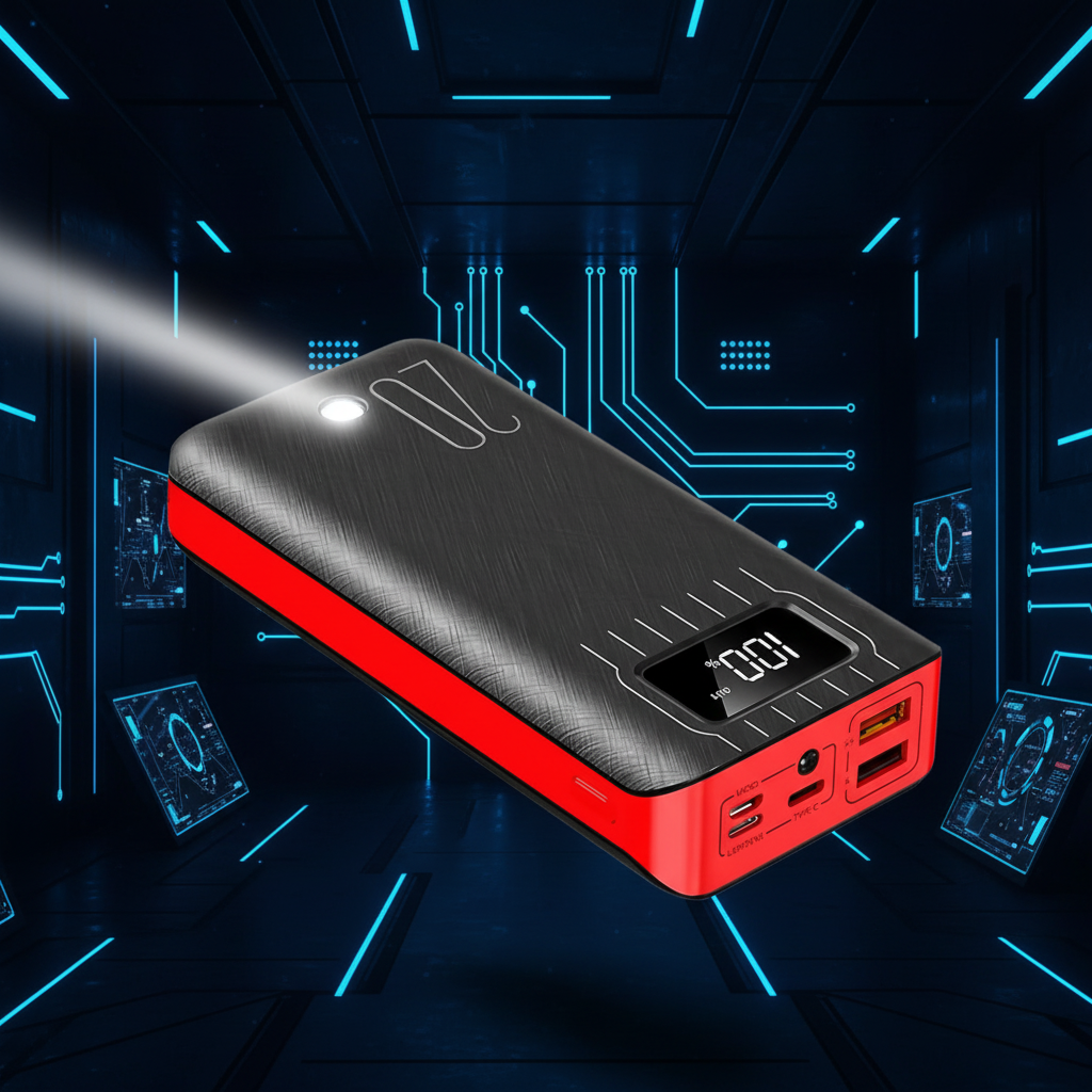 20000mAh External Battery Power Bank Dual USB With LED Flashlight Battery Bank