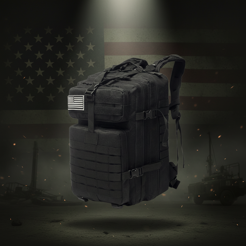 42L Tactical Backpack Bag with USA Patch Backpacks