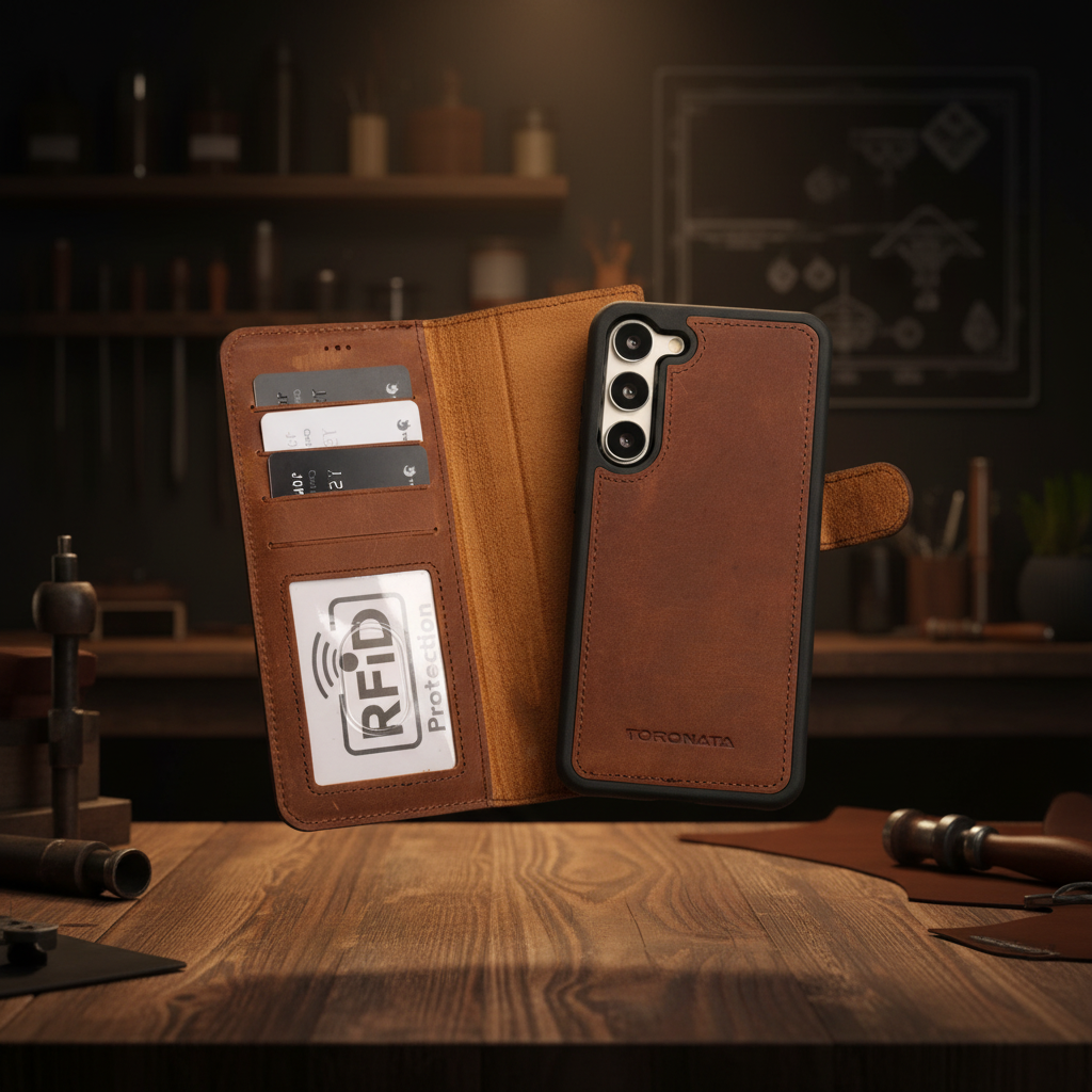 Leather Samsung Galaxy S25 Plus Wallet Case | Buffalo Mobile Phone Case