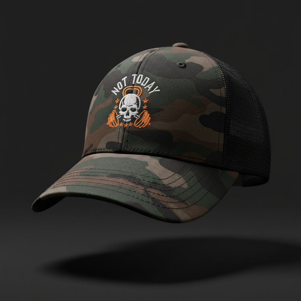 Not Today Camouflage Trucker Hat HAT