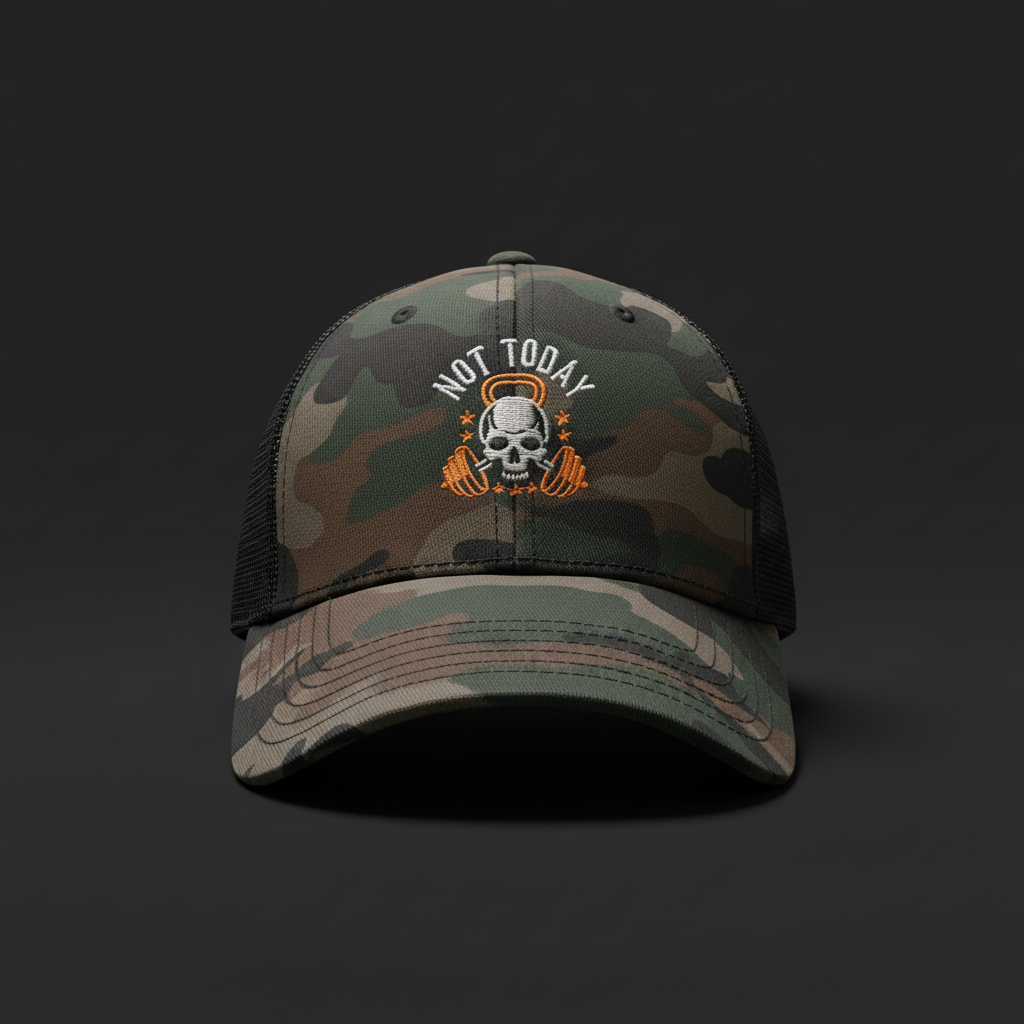 Not Today Camouflage Trucker Hat HAT