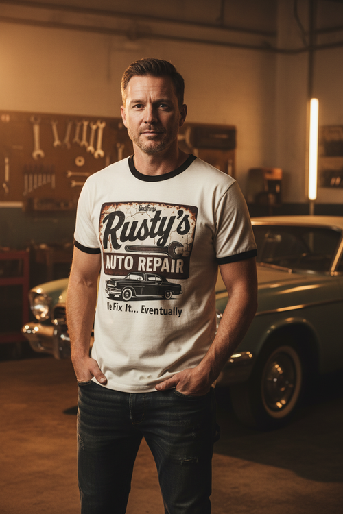 Rusty's Auto Repair Lifestyle Mockup v5
