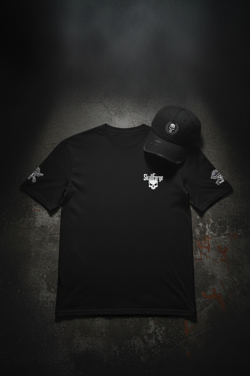 SkullForge Ops Bundle – Dark 30 Hat & Mr. Versatile Tee Apparel & Accessories