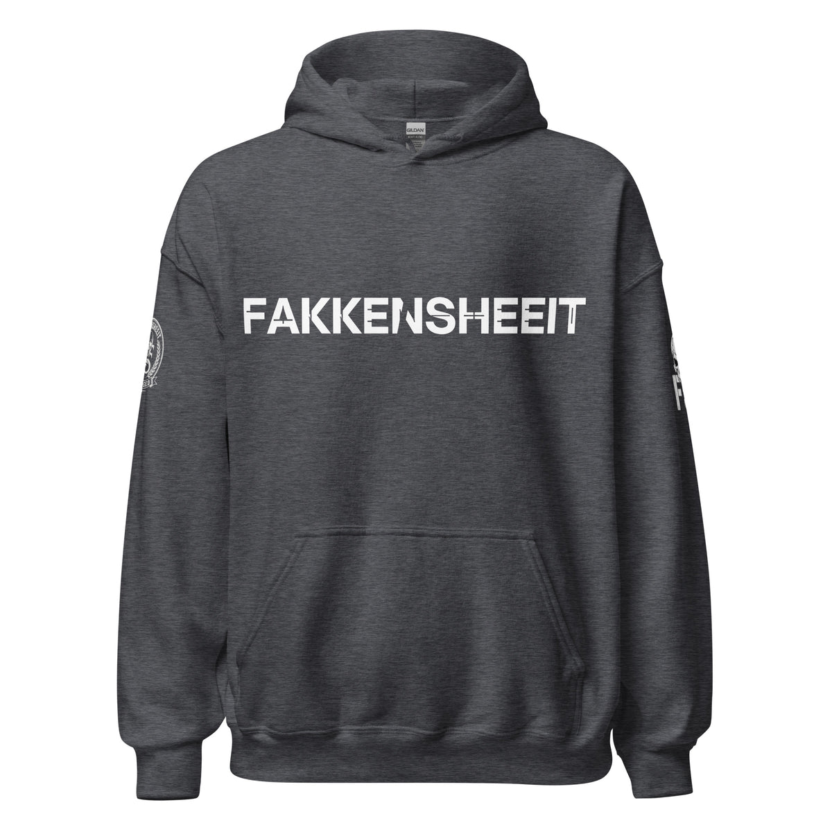 The Fakkensheeit Dark Heather Hoodies
