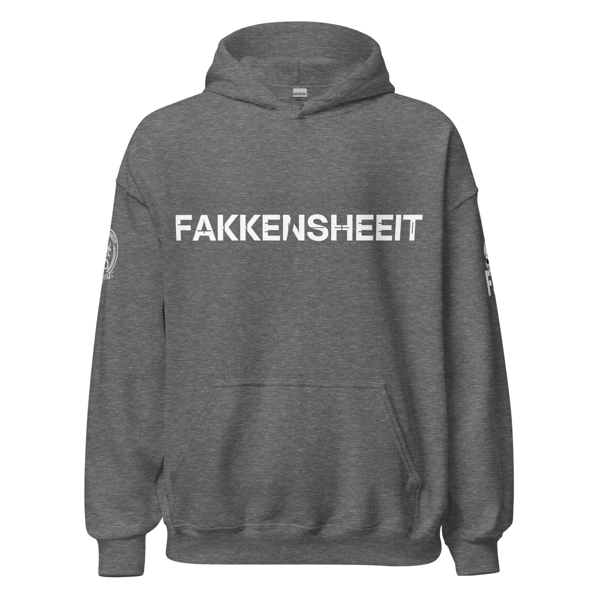The Fakkensheeit Graphite Heather Hoodies